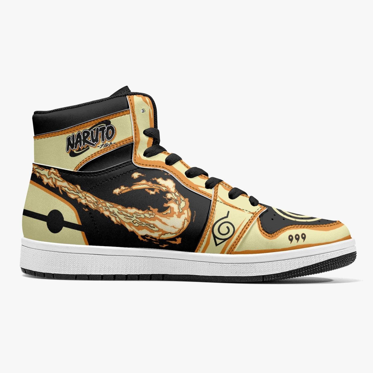 Nine-Tails Chakra mode Ninja Shippuden Mid 1 Basketball Shoes