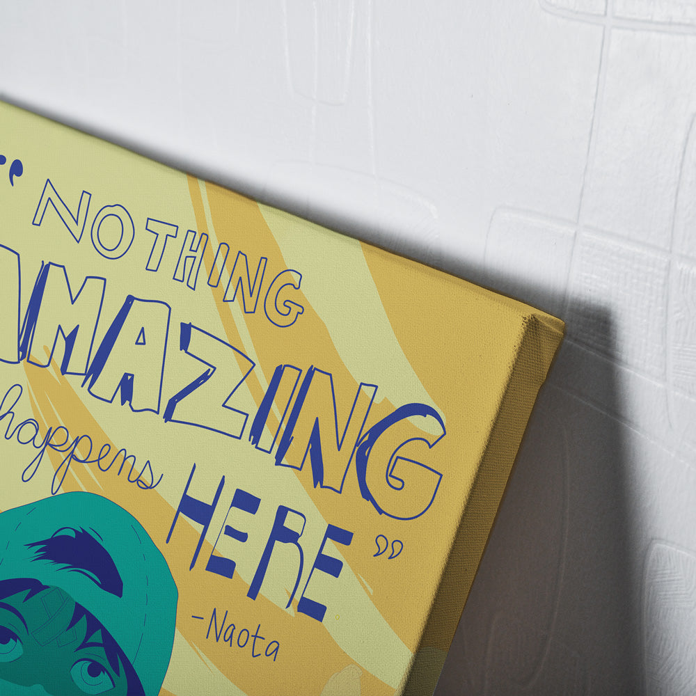 Nothing Amazing Happens Here FLCL Canvas Print Wall Art - Nysekai