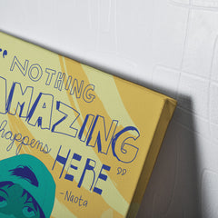 Nothing Amazing Happens Here FLCL Canvas Print Wall Art - Nysekai