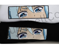 Anime Embroidered Hoodie | Anime | Cute Apparel | Anime Girl Crying | Cute Goddess Anime | Aqua
