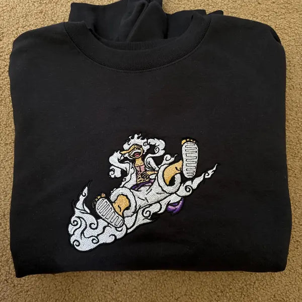Anime inspired One Piece Crewneck sweater Embroidered SweatShirt|T shirt|Hoodie - Nysekai