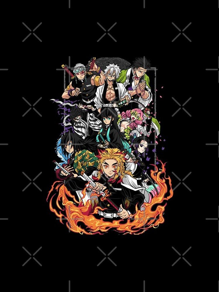 Nysekai "Hashira Meeting Arc" Demon Slayer iPhone 11Pro - 16Pro Tough Case - Nysekai