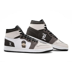 L Lawliet Desu Noto Mid 1" Basketball Shoes