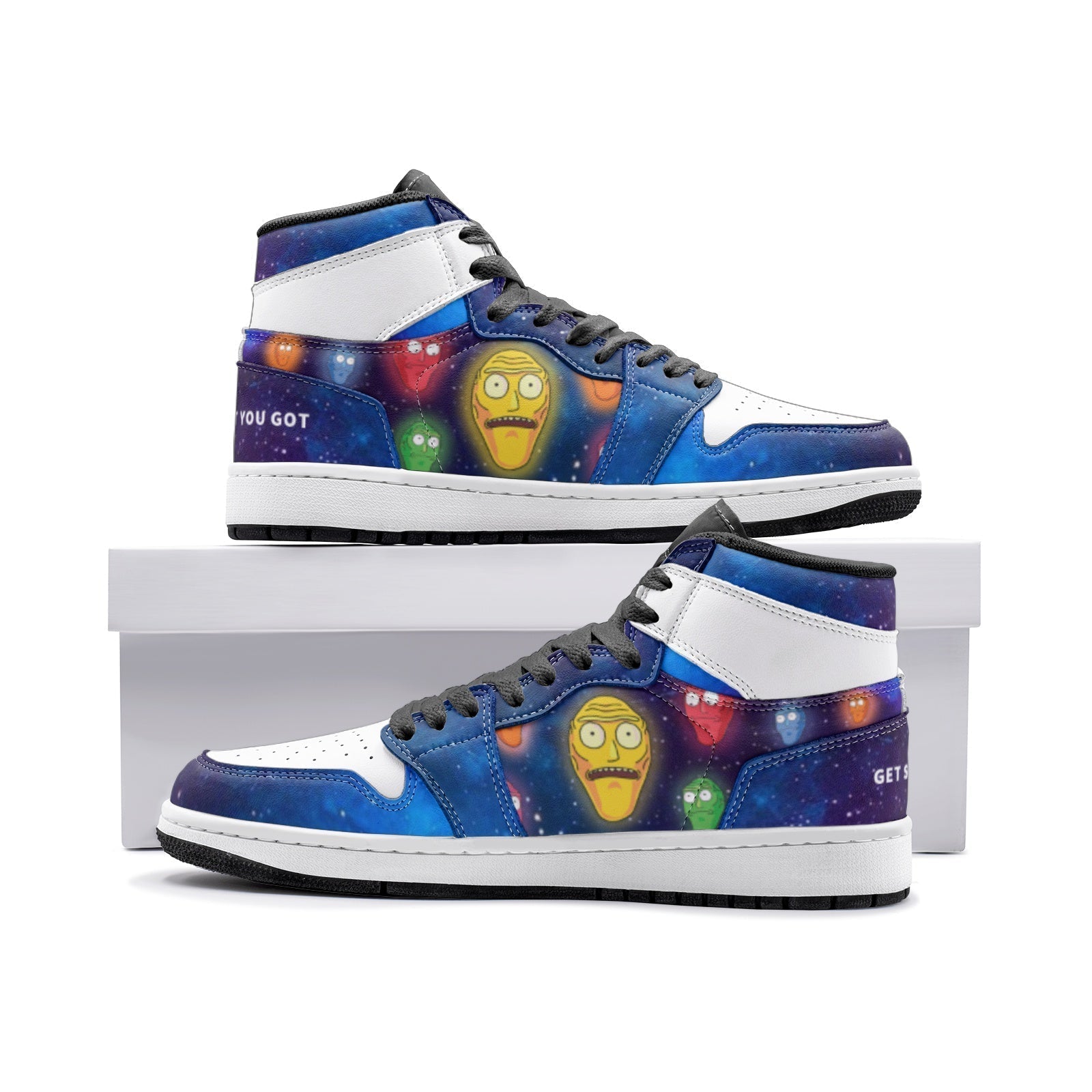 Show Me What You Got Rick and Morty Mid 1 Basketball Shoes