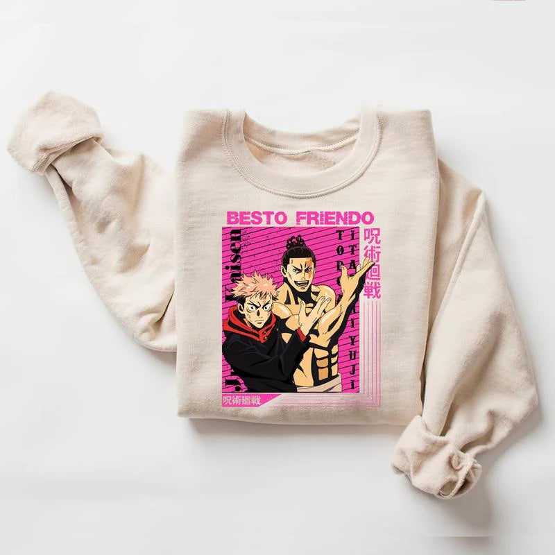 Nysekai "Besto Friendo Itadori x Todo" Jujutsu Kaisen Unisex Sweatshirt V1