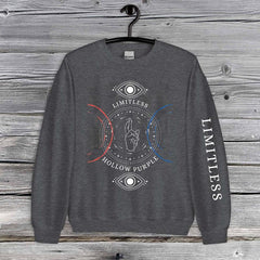 a sweatshirt hanging on a wooden wall
