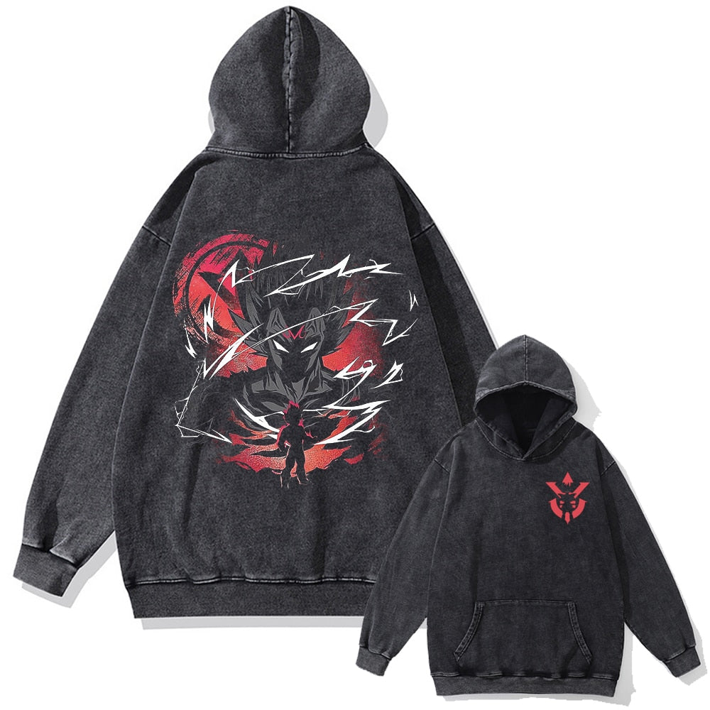 Nysekai "Vegeta" 2-Sided Vintage Oversized Hoodie