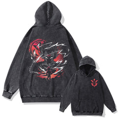 Nysekai "Vegeta" 2-Sided Vintage Oversized Hoodie