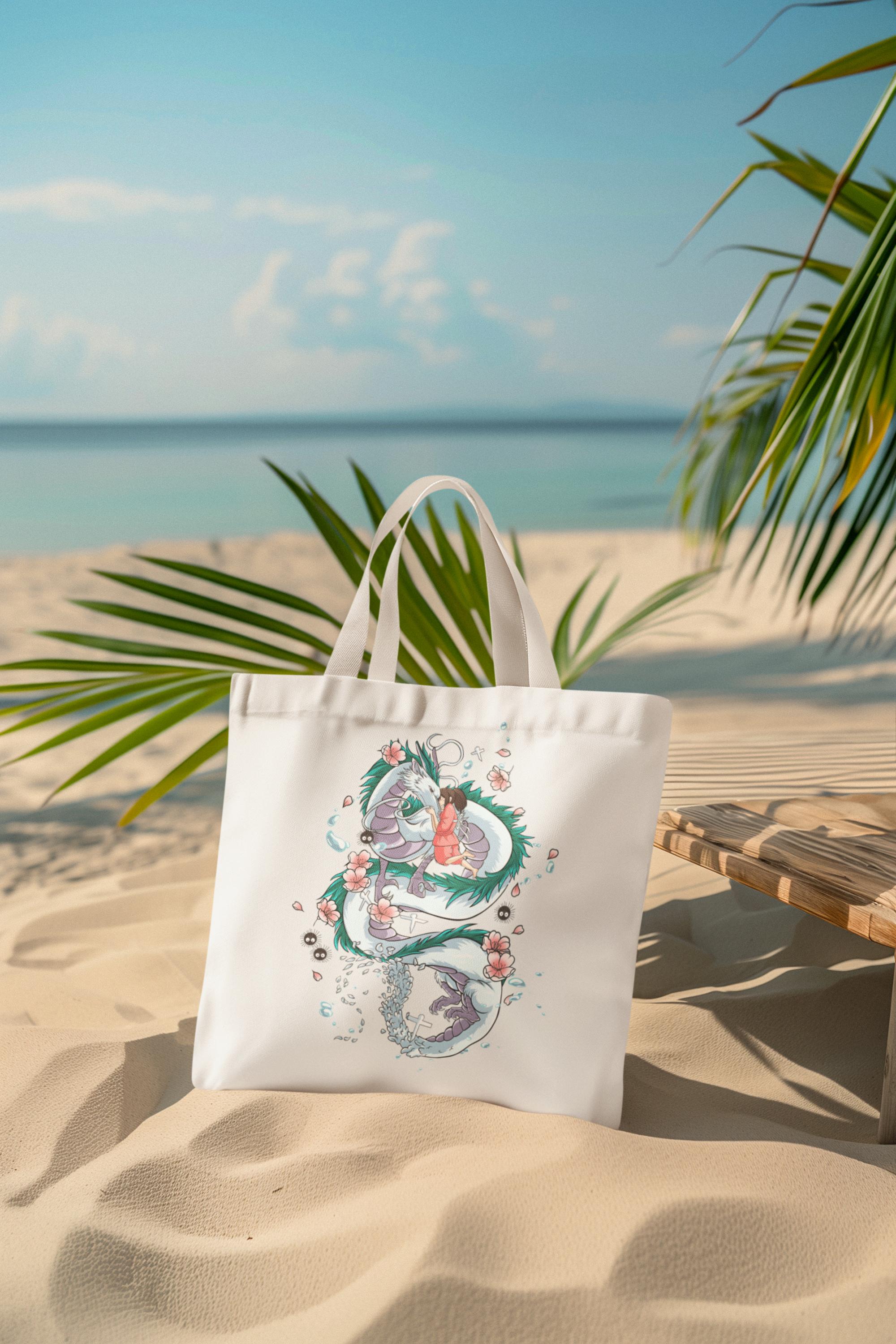 Nysekai "Haku & Chihiro - Spirited Away" Tote Bag