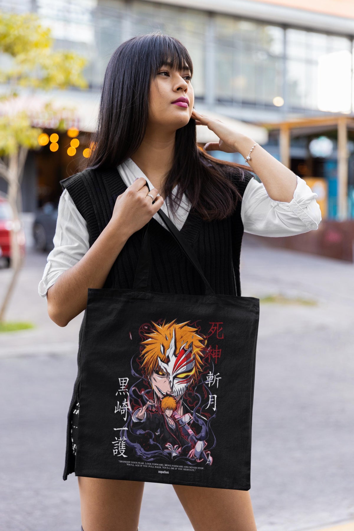 Nysekai "Ichigo X Hollow Mask - Bleach" Tote Bag