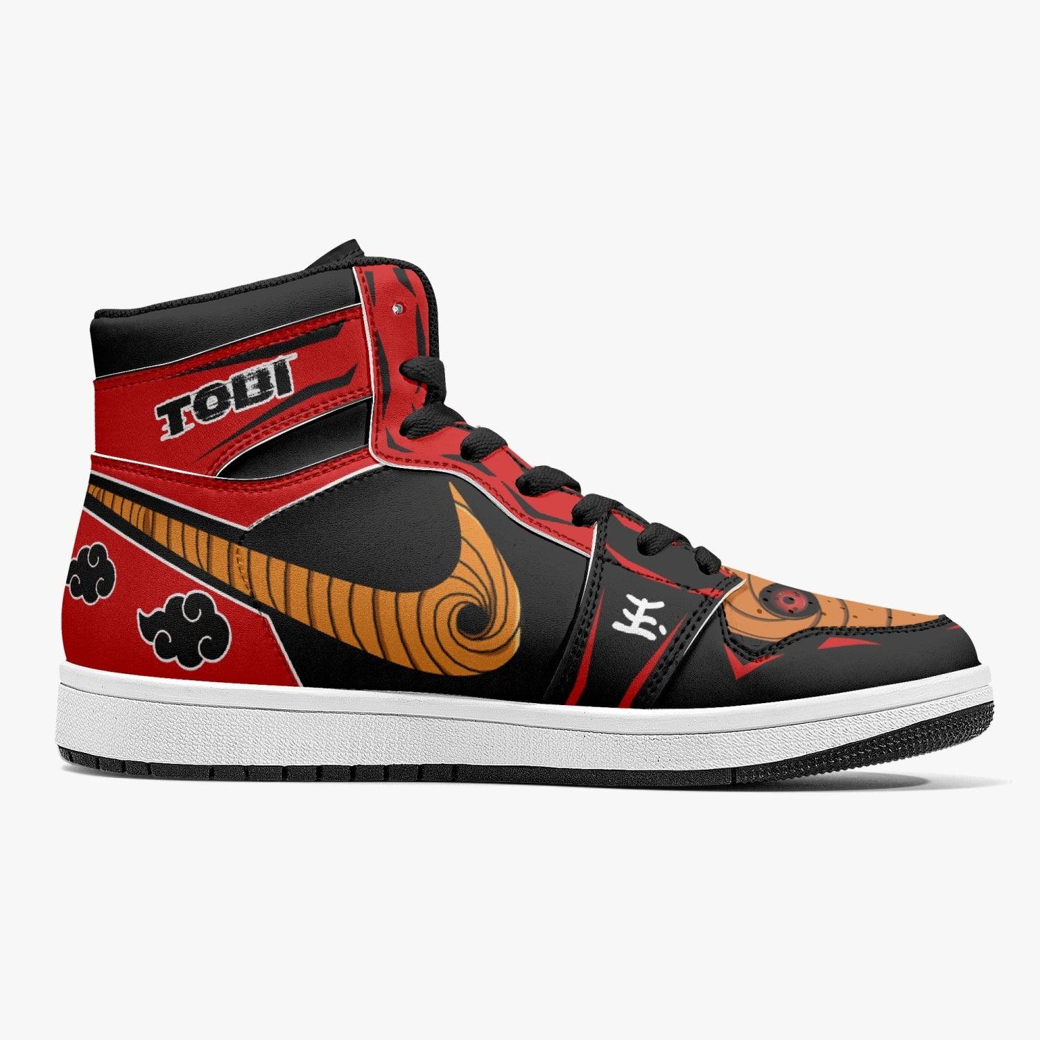 Obito Tobi Clan Red Cloud Ninja Mid 1 Basketball Shoes