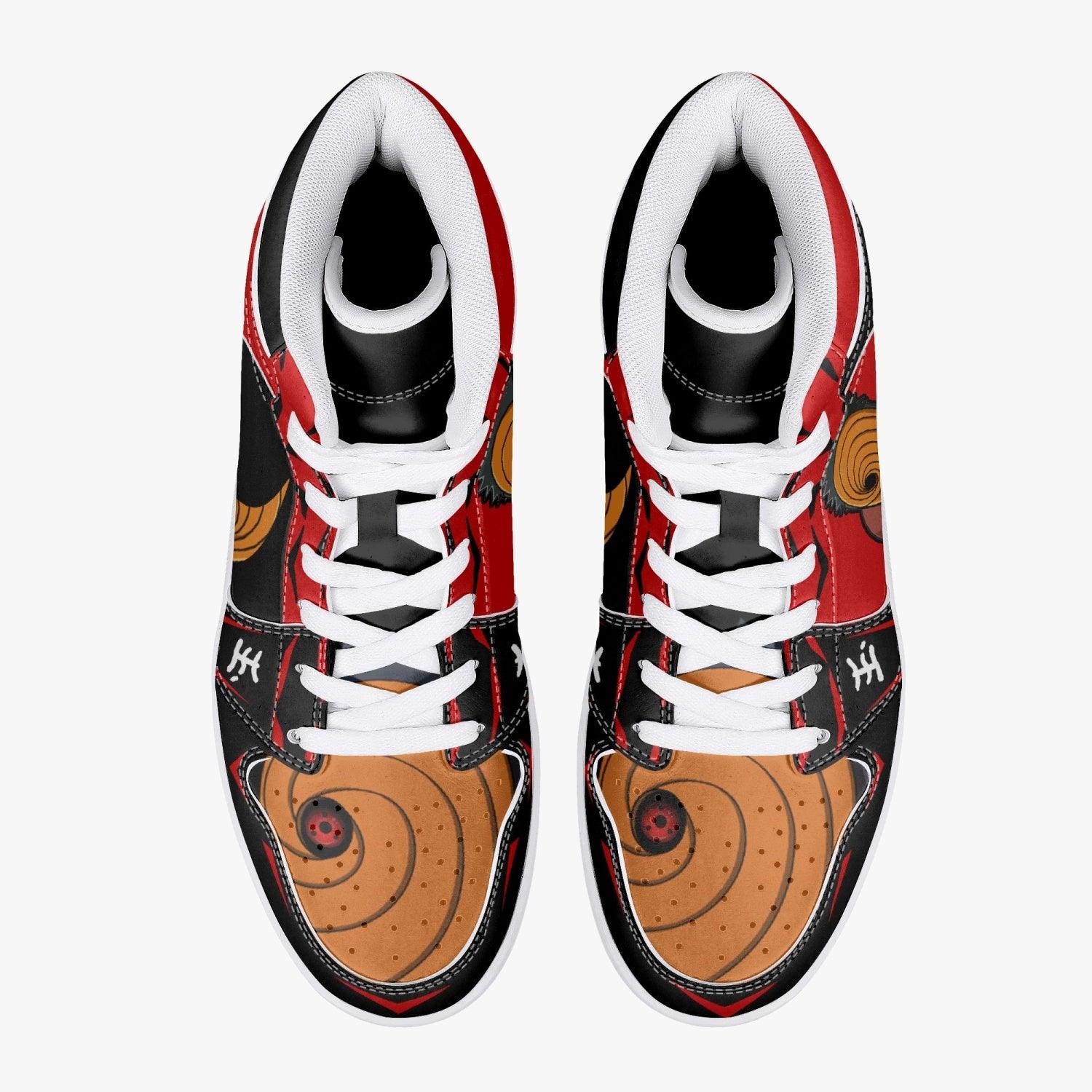 Obito Tobi Clan Red Cloud Ninja Mid 1 Basketball Shoes