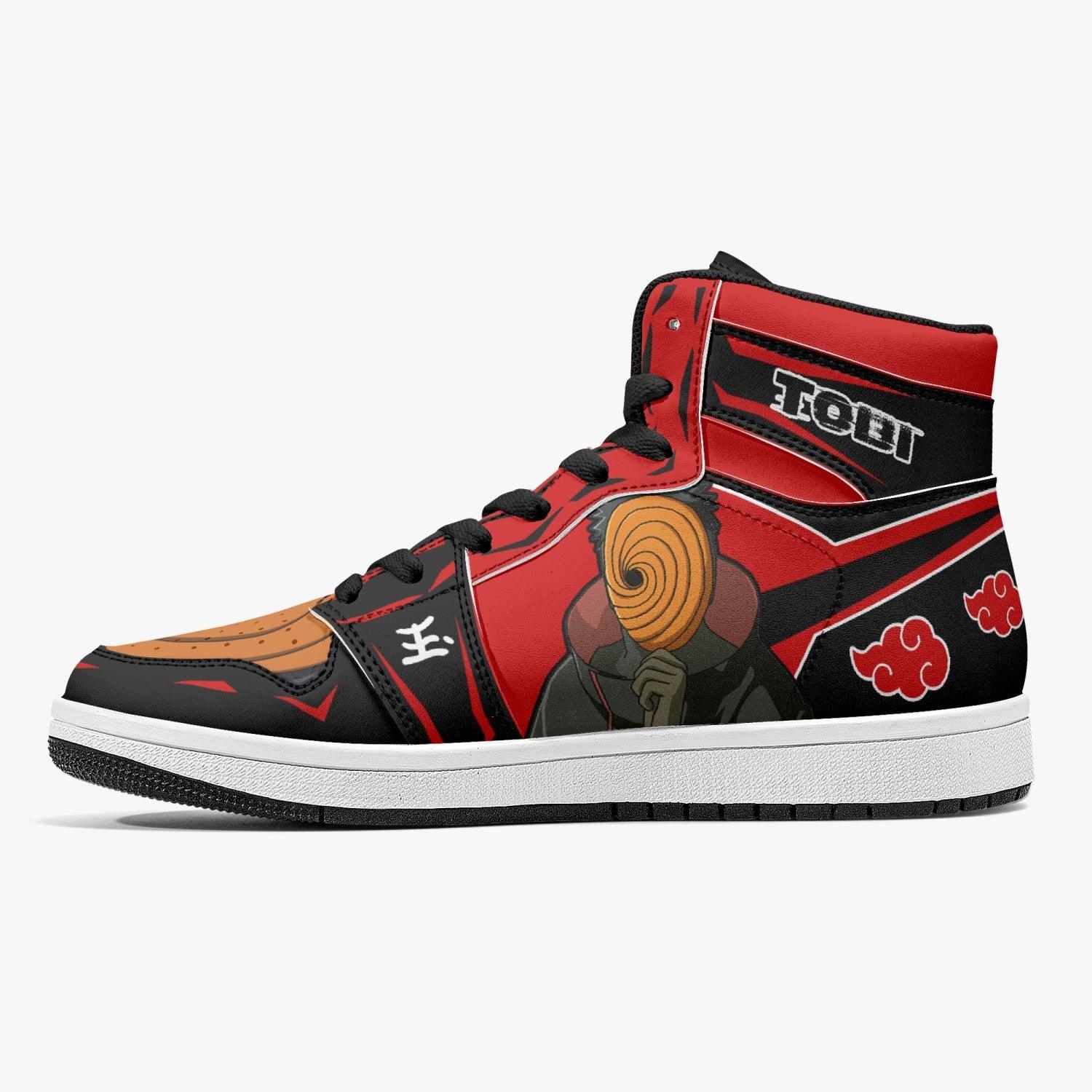 Obito Tobi Clan Red Cloud Ninja Mid 1 Basketball Shoes