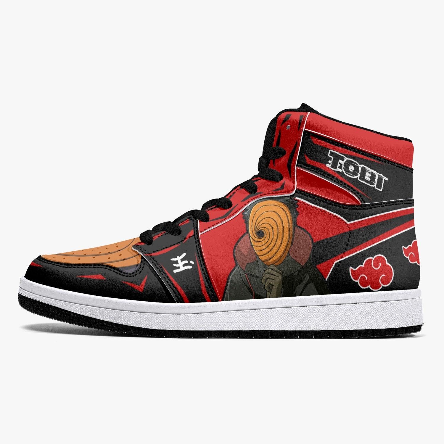 Obito Tobi Clan Red Cloud Ninja Mid 1 Basketball Shoes