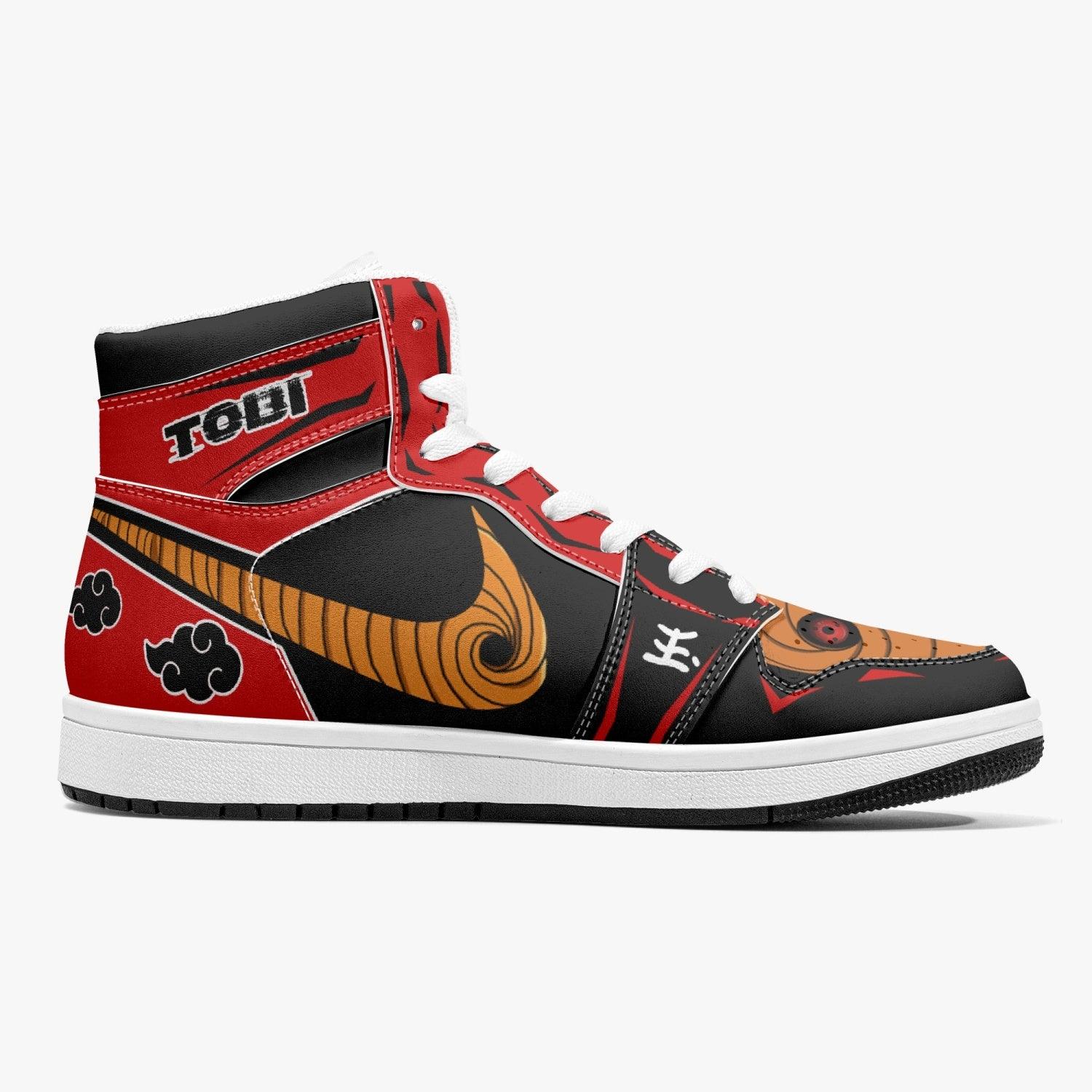 Obito Tobi Clan Red Cloud Ninja Mid 1 Basketball Shoes