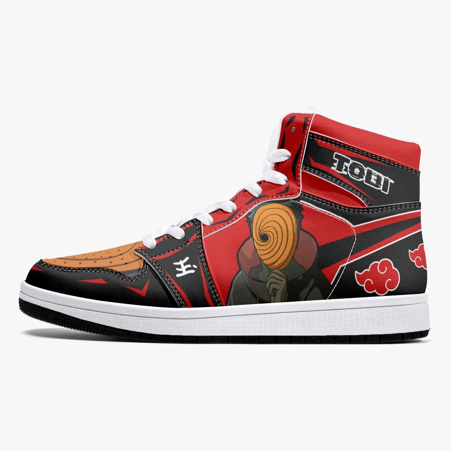 Obito Tobi Clan Red Cloud Ninja Mid 1 Basketball Shoes