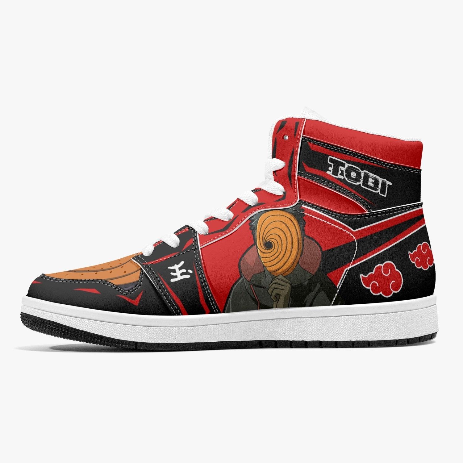 Obito Tobi Clan Red Cloud Ninja Mid 1 Basketball Shoes