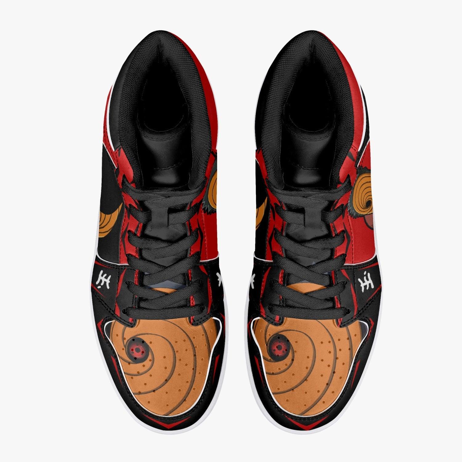 Obito Tobi Clan Red Cloud Ninja Mid 1 Basketball Shoes