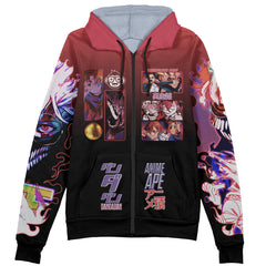 Okarun Dandadan Streetwear Zip Hoodie Jacket
