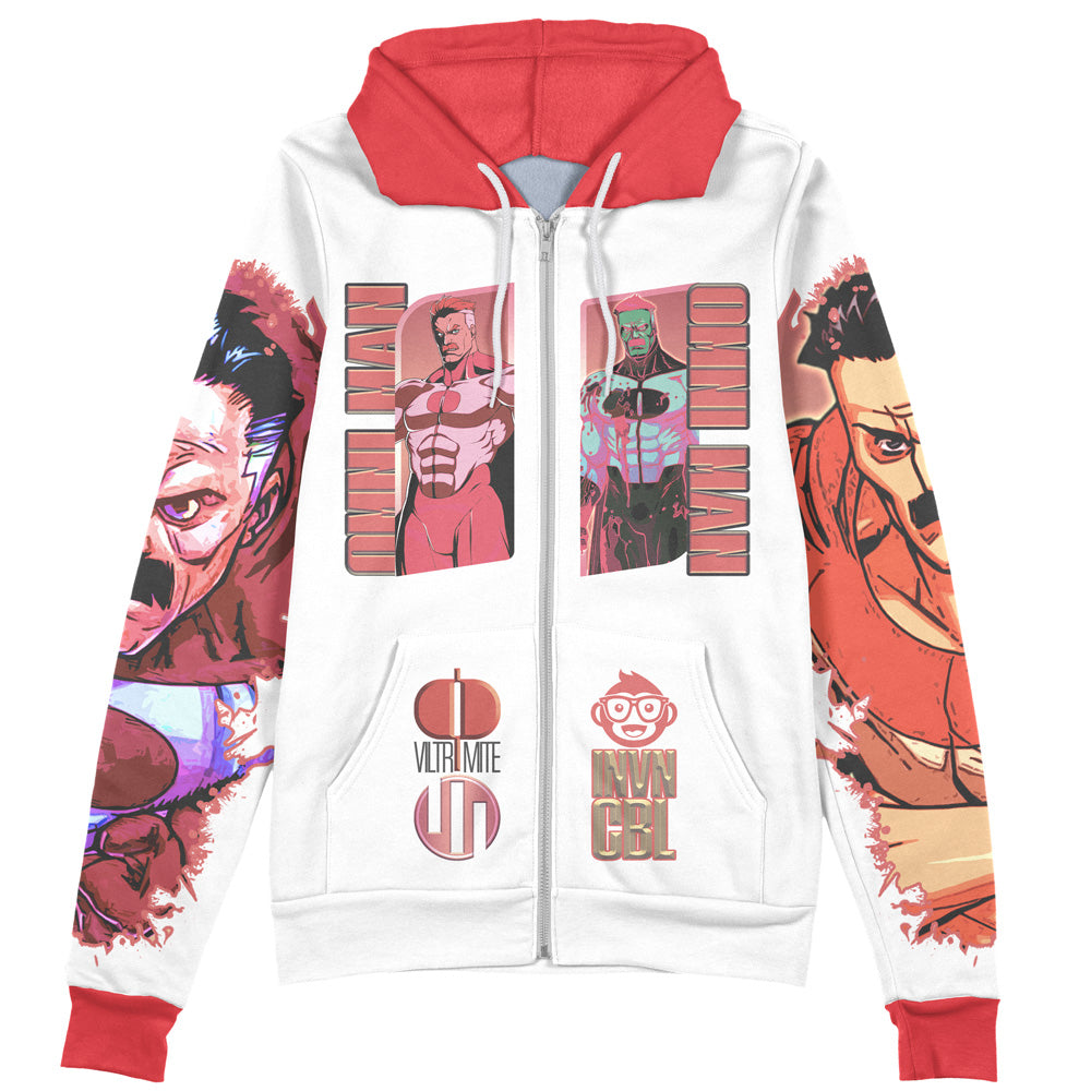 Omni-Man Invincible Streetwear Zip Hoodie Jacket