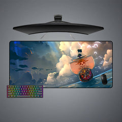 One Piece Boat Design M-XXL Size Gaming Mouse Pad, Computer Desk Mat