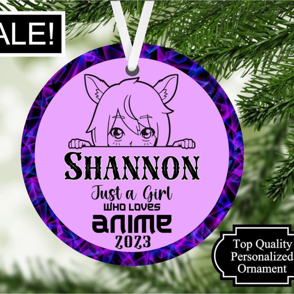 Just A Girl Who Loves Anime Ornament | Anime Ornaments