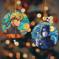 Anime Ornament Ninja Manga Decor Stained Suncatcher Ornament | Anime Ornaments