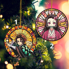 Anime Dual Ornaments: Sword-Wielding Demon Slayer Ornament Anime Ornaments - Nysekai