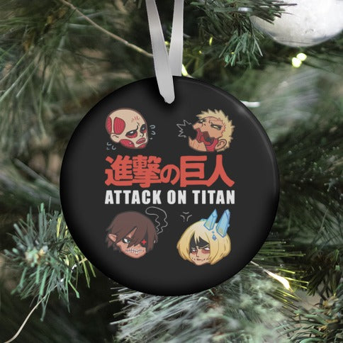 Attack On Titan Heads Ornament | Anime Ornaments