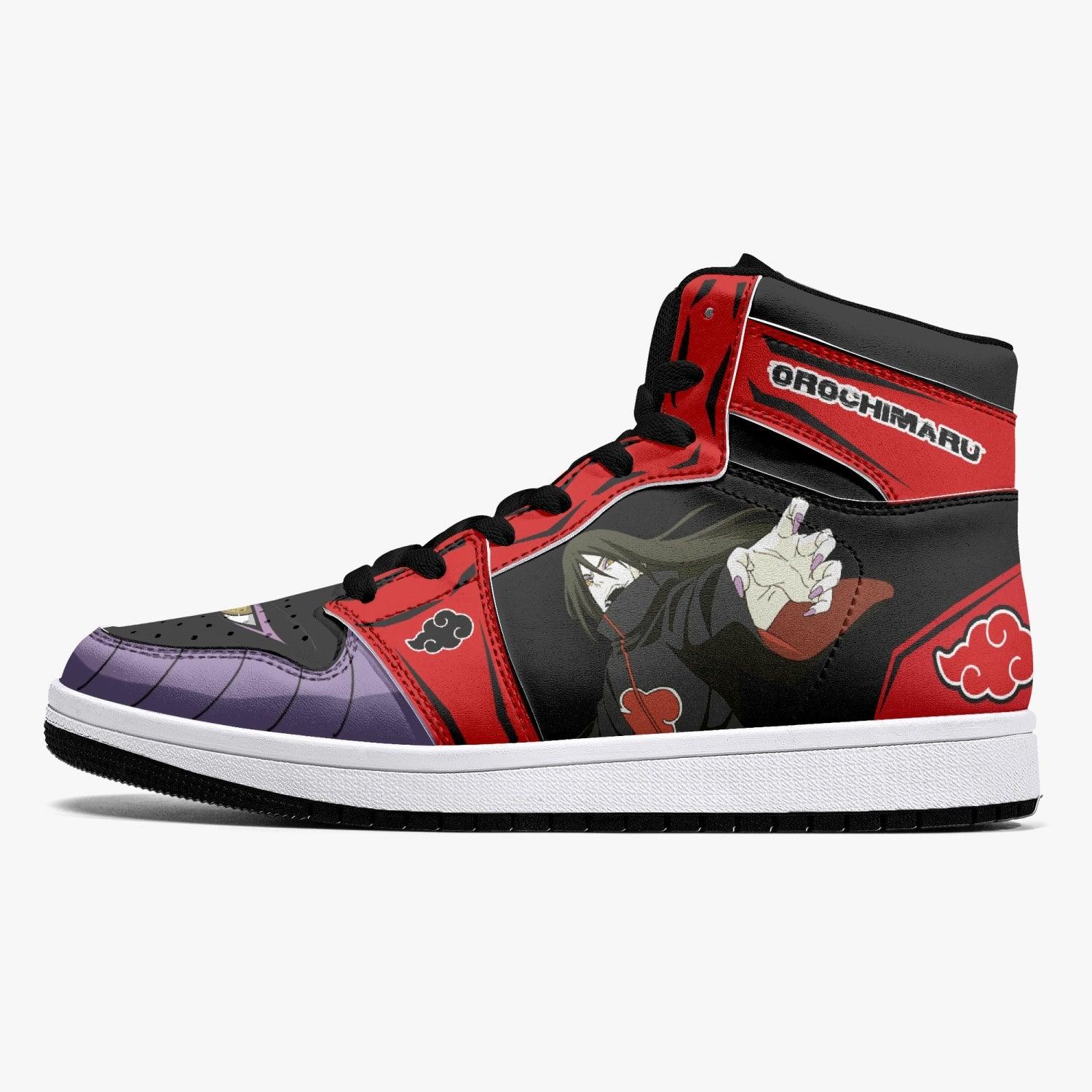 Orochimaru Red Cloud Ninja Mid 1 Basketball Shoes