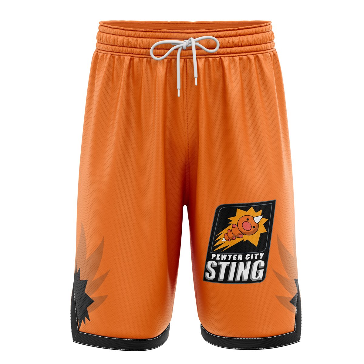 Pewter City Sting Weedle Pokemon Basketball Shorts