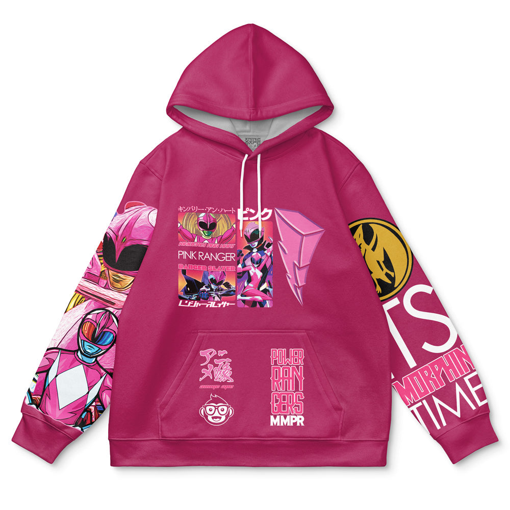 Pink Ranger Mighty Morphin Power Rangers Streetwear Hoodie