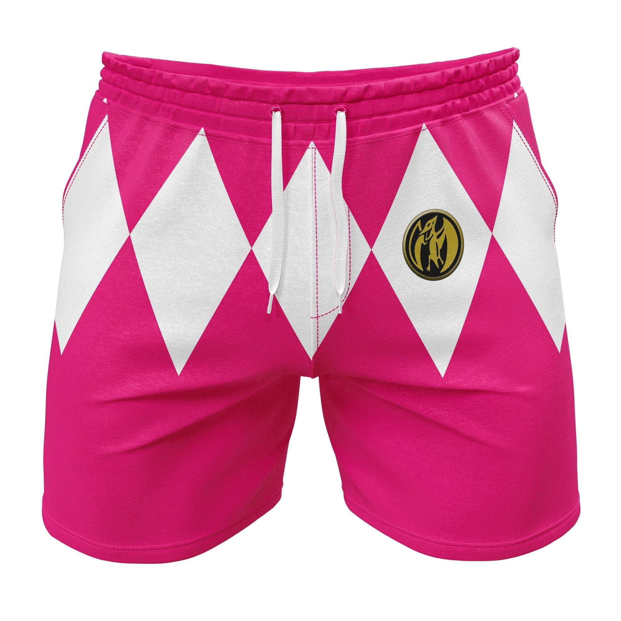 Pink Ranger Mighty Morphin Power Rangers Gym Shorts