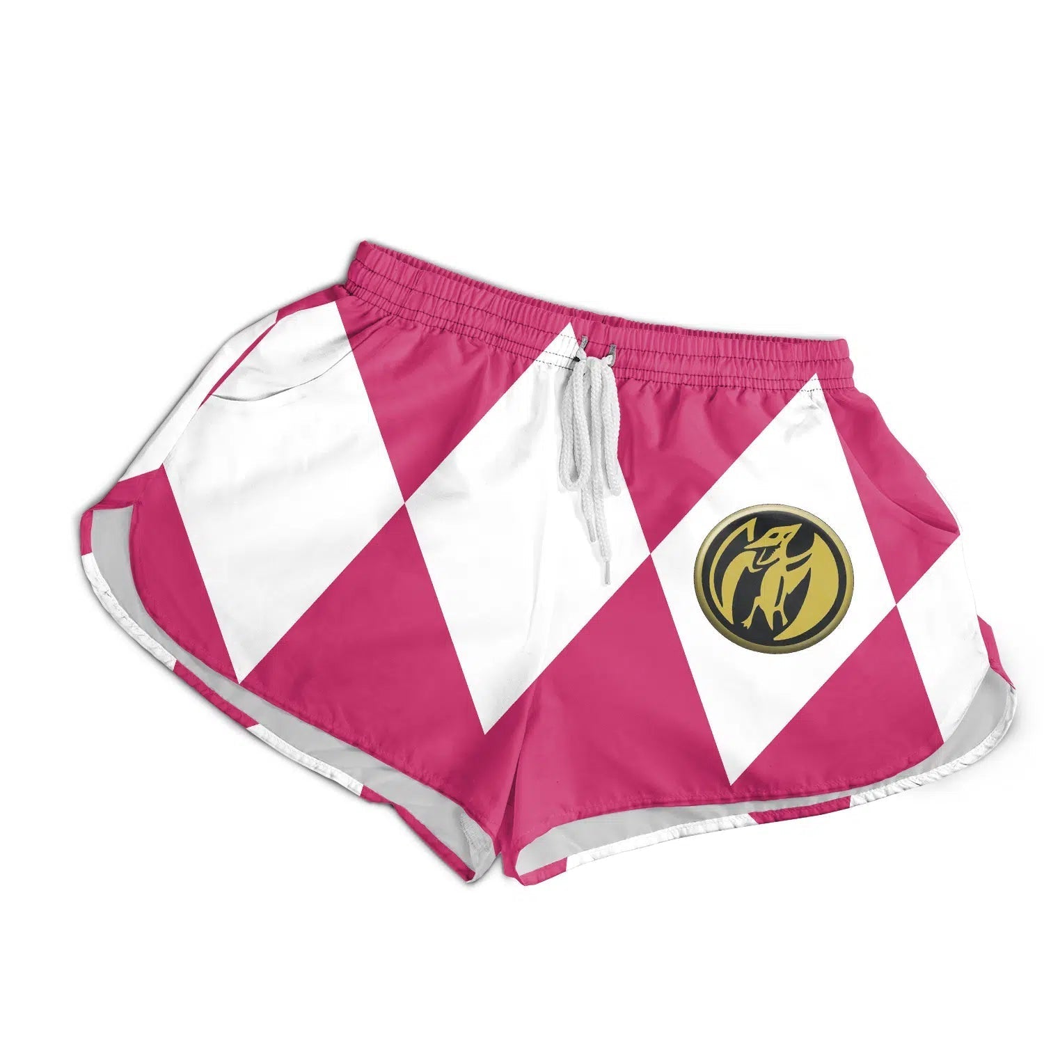 Pink Ranger Mighty Morphin Power Rangers Women" Board Shorts