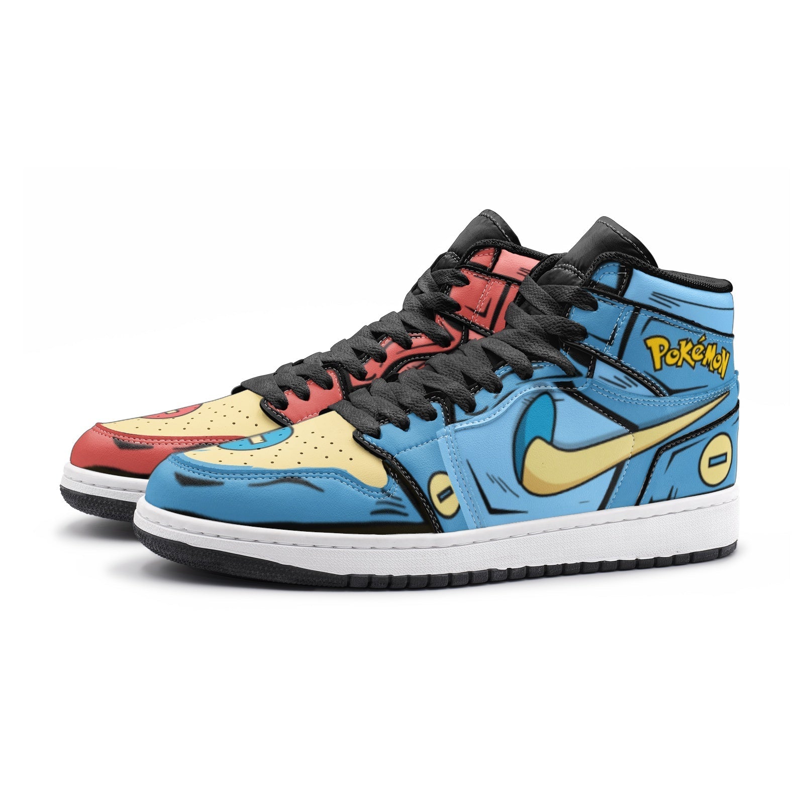 Plusle and Minun Pokemon V2 Mid 1 Basketball Shoes