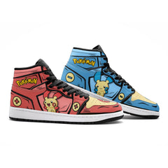 Plusle and Minun Pokemon V2 Mid 1 Basketball Shoes