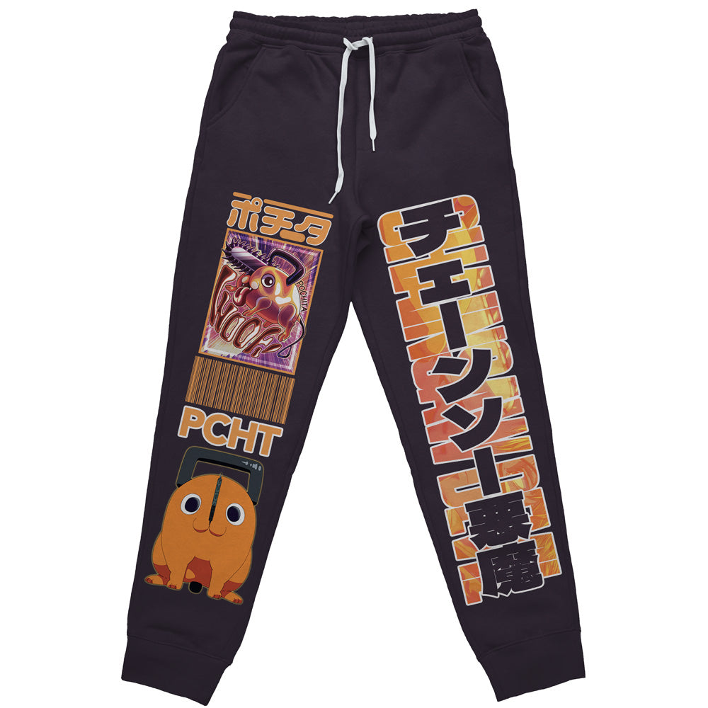 Pochita Chainsaw Man" Streetwear Sweatpants