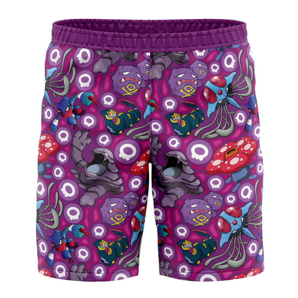 Poison Type Pokemon Pokemon Board" Shorts Swim Trunks