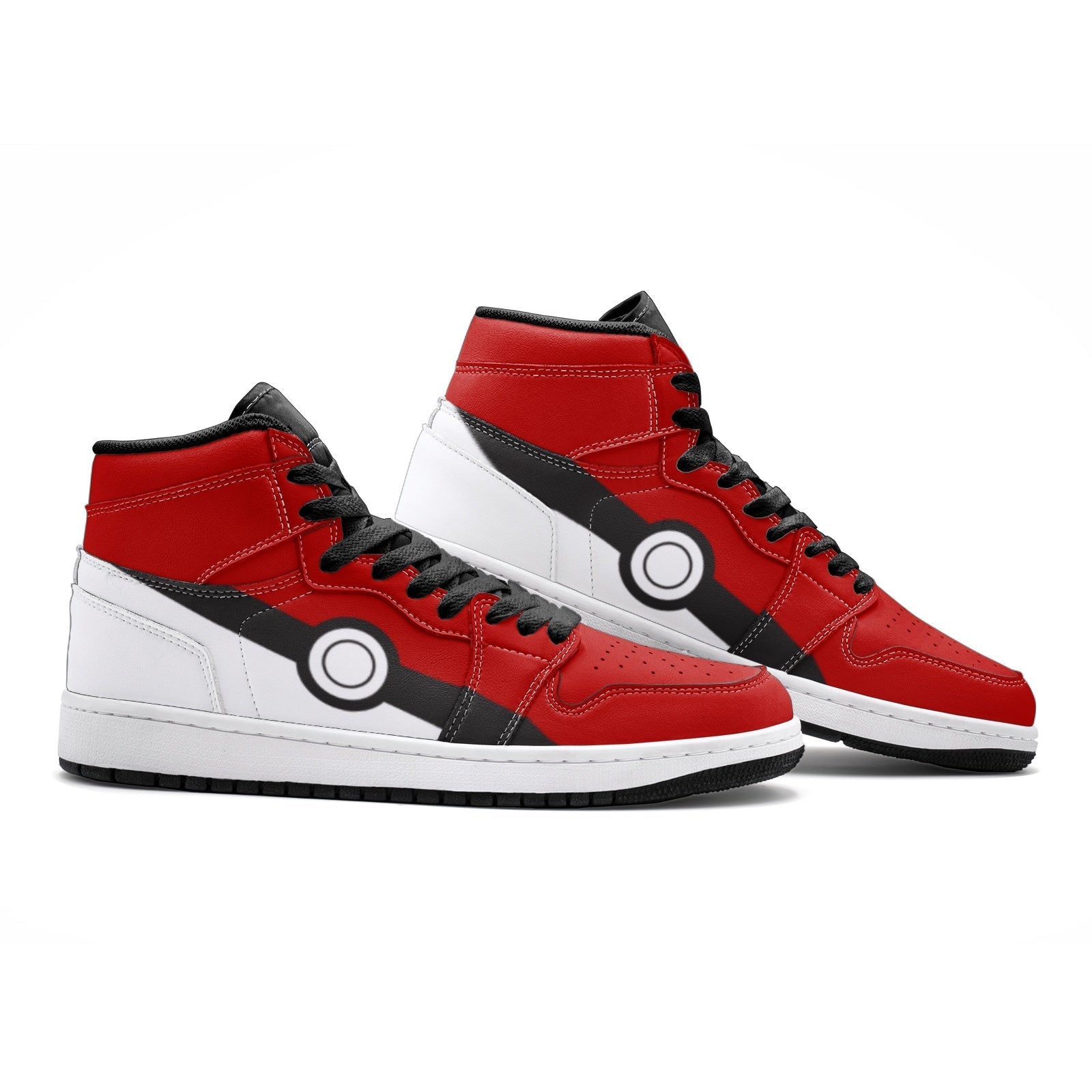 Pokeball Pokemon Mid 1 Basketball Shoes