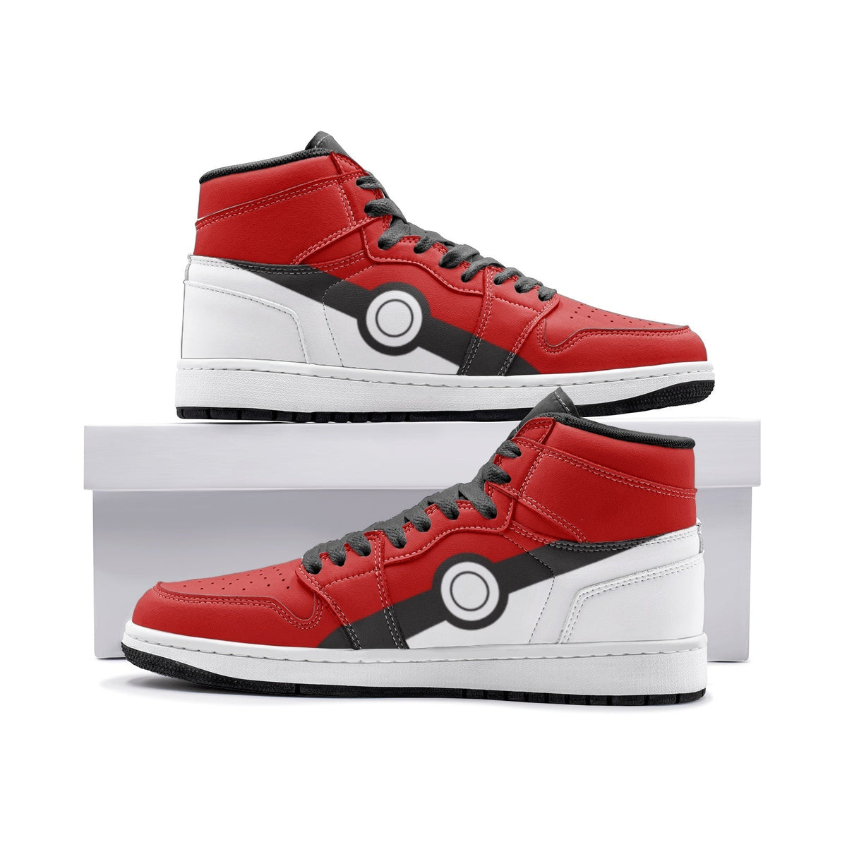 Pokeball Pokemon Mid 1" Basketball Shoes