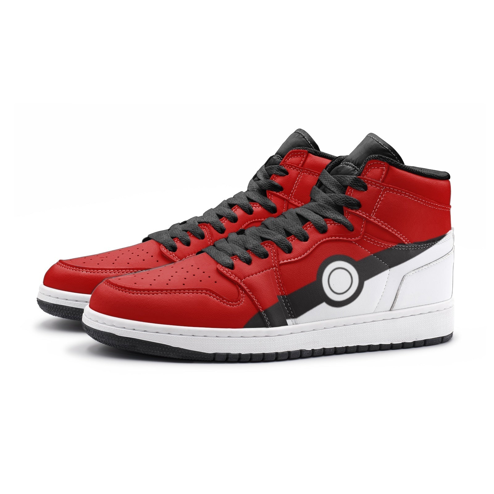 Pokeball Pokemon Mid 1 Basketball Shoes