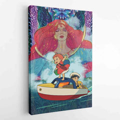 Ponyo Studio Ghibli Canvas Print Wall Art