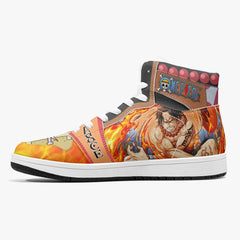 Portgas D. Ace One Piece Mid 1 Basketball Shoes