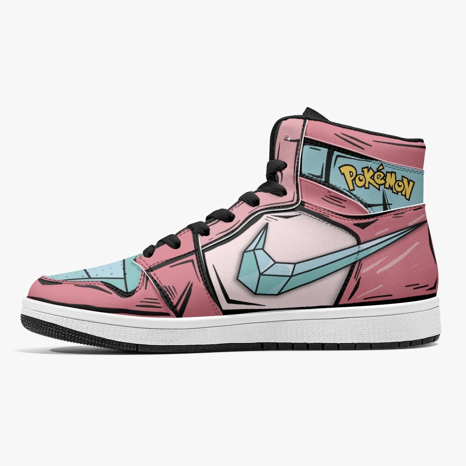 Porygon Pokemon Mid 1 Basketball Shoes