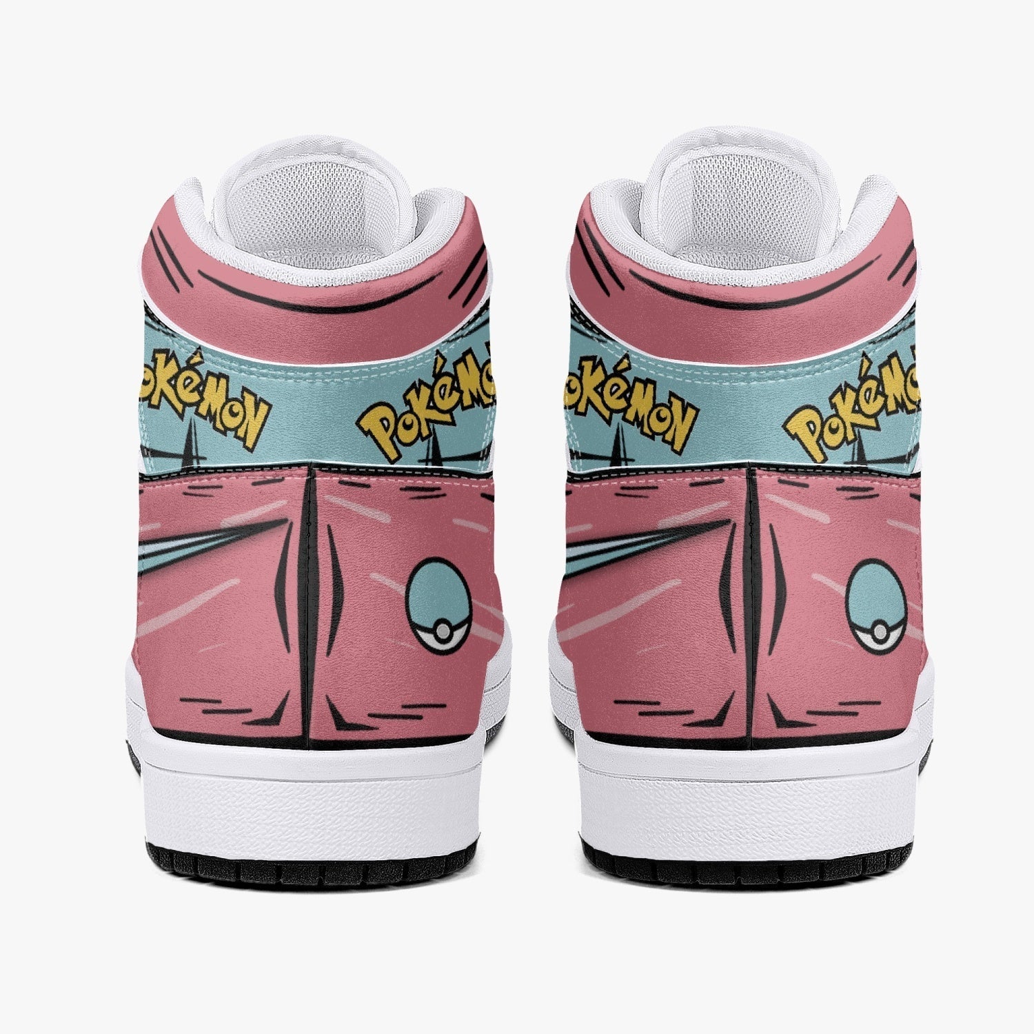 Porygon Pokemon Mid 1 Basketball Shoes