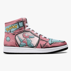 Porygon Pokemon Mid 1 Basketball Shoes