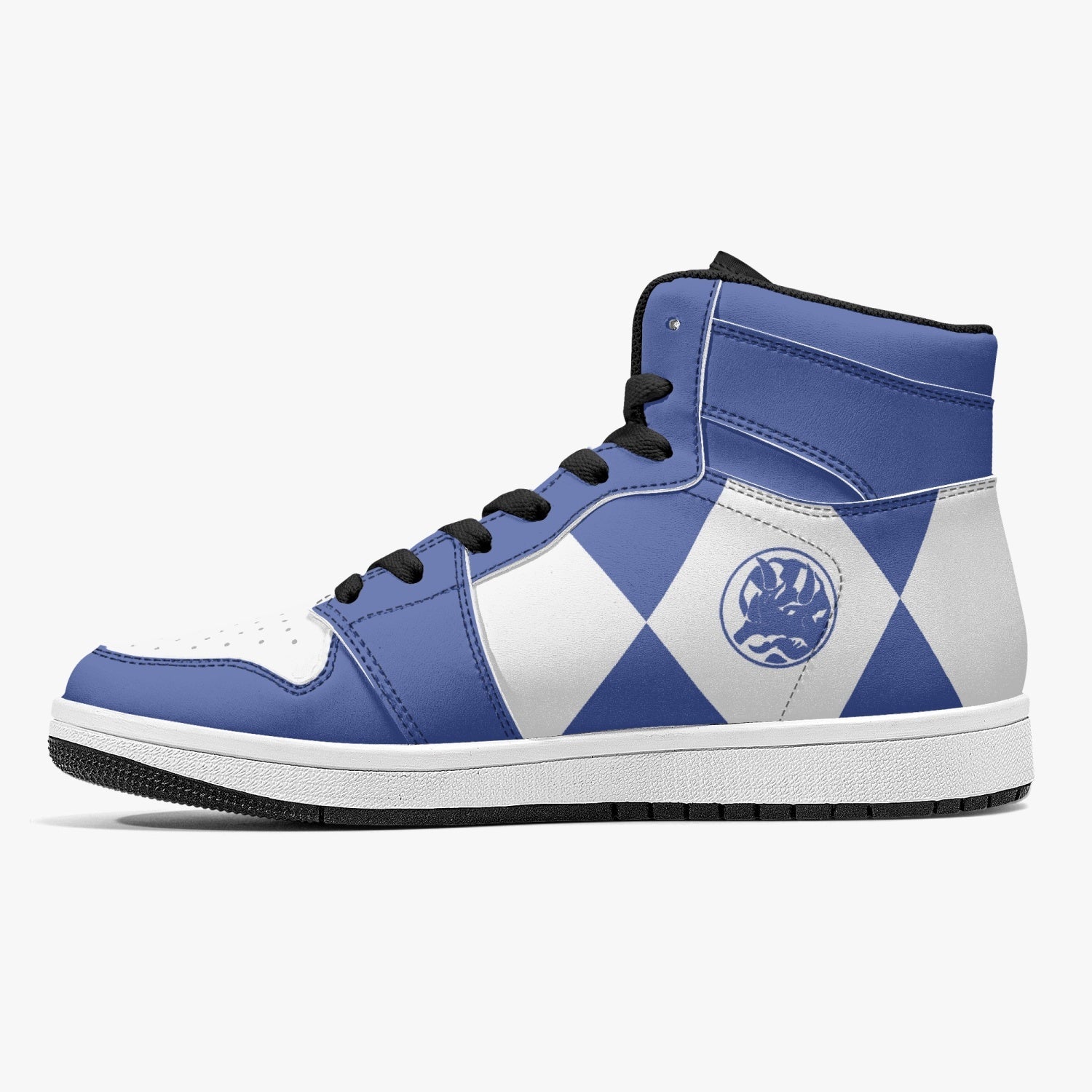 Power Rangers Blue Mid 1 Basketball Shoes