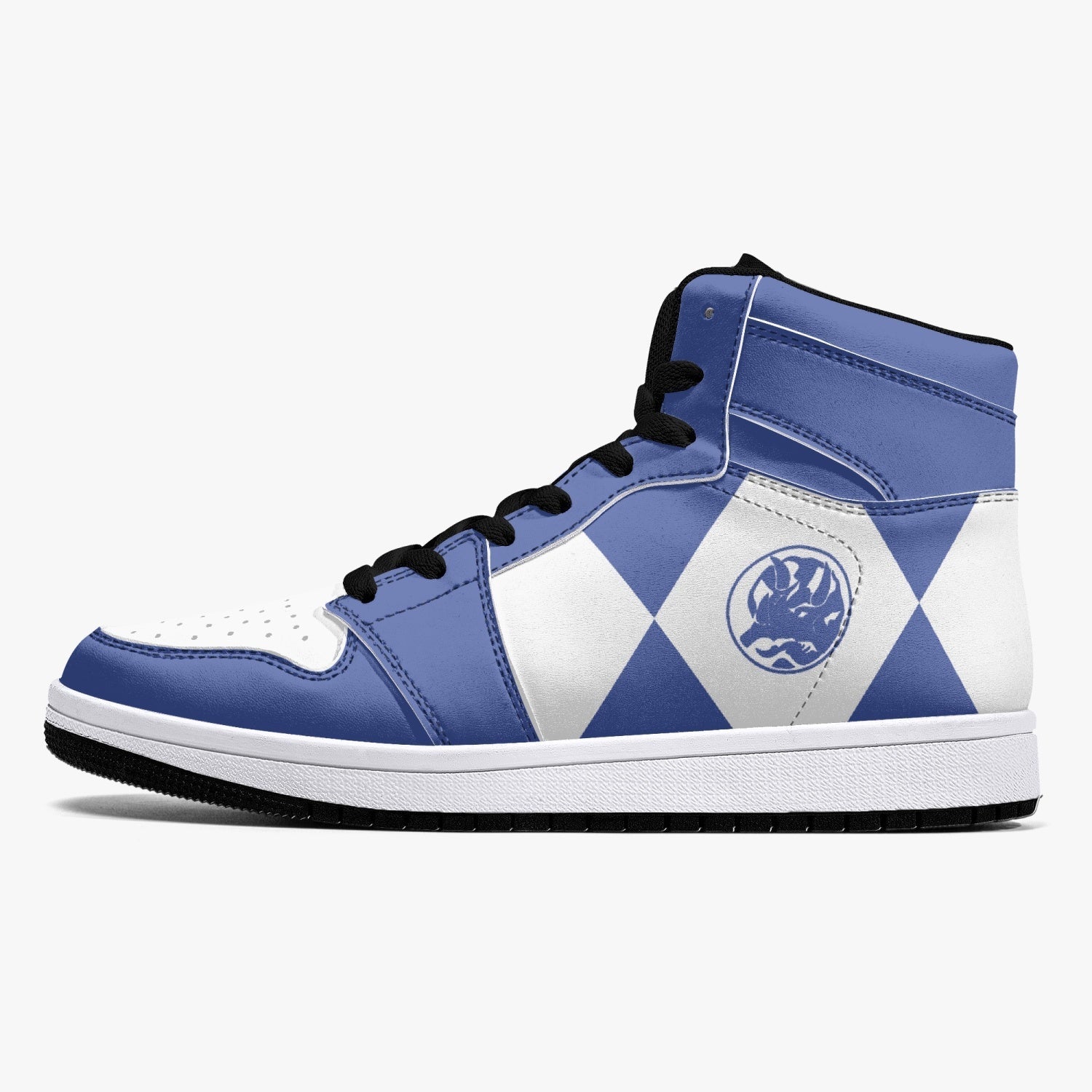 Power Rangers Blue Mid 1 Basketball Shoes