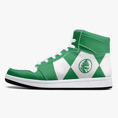 Power Rangers Green Mid 1 Basketball Shoes for Kids