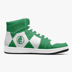 Power Rangers Green Mid 1 Basketball Shoes for Kids